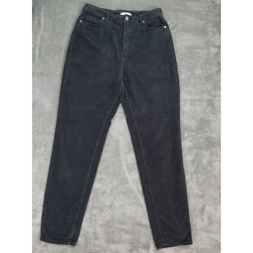 BDG Urban Outfitters Gray Corduroy High Rise Mom Pants Womens 28 Academia Preppy